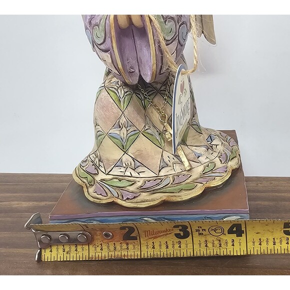 Jim Shore Heartwood Creek Hand Painted He’s Always listening Praying Angel 7.5" - Picture 12 of 13